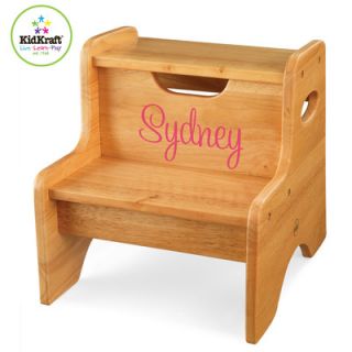 KidKraft Personalized Two Step Stool in Natural