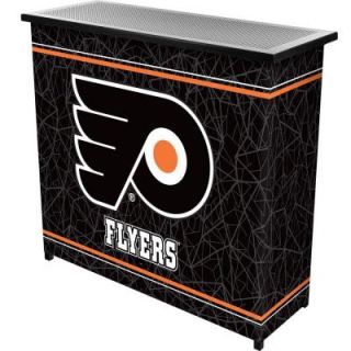 Trademark 2 Shelf 39 in. L x 36 in. H NHL Philadelphia Flyers Portable Bar with Case NHL8000 PF