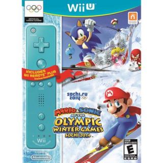 Mario & Sonic at the Olympic Games Sochi 2014 w/Blue Wii Remote Plus (Wii U)