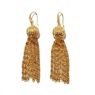 Audrey Hepburn™ Collection Goldtone Chain Link Tassel Earrings   7818938
