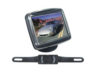 PYLE 3.5" Monitor w/ License Plate Mount Night Vision Rearview Camera