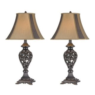 Alcott Hill Lynchburg 32 H Table Lamp with Bell Shade