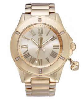 Juicy Couture Watch, Womens Rich Girl Gold Plated Stainless Steel