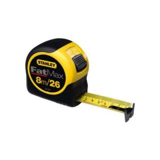 Stanley 8m/26 ft. x 1 1/4 in. FatMax Tape Rule (Metric/English Scale) 33 726