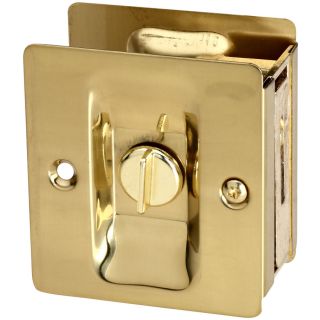 Stanley National Hardware 2.75 in Polished Brass Privacy Pocket Door Pull