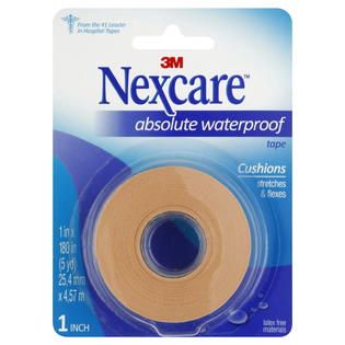 Nexcare Tape, Absolute Waterproof, 1 roll   Health & Wellness   First