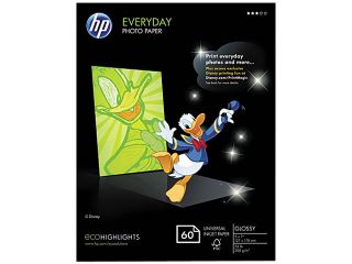 Hewlett Packard CH097A Everyday Photo Paper, Glossy, 5 x7, 50 Sheets/Pack