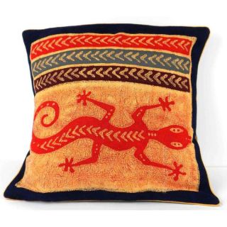 Handmade Lizard Design Batik Cushion Cover (Zimbabwe)   15951736