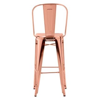 Zuo Elio Bar Chair   Rose