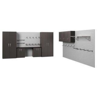 Flow Wall 144 sq. ft. Master Garage Storage Set in White/Silver Carbon FCS 24W 30 WSC K