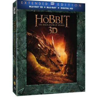 The Hobbit The Desolation Of Smaug 3D (Extended Edition) (3D Blu ray + Blu ray + Digital HD) (With Ultraviolet) (With INSTAWATCH)