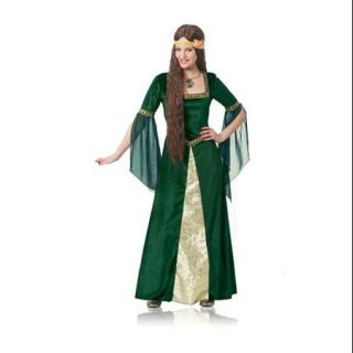Womens Green Renaissance Lady Costume sz Large 12 14