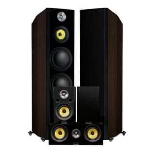Fluance Signature Series Hi Fi 5.0 Surround Sound Home Theater Speaker System   Floorstanding Towers, Center & Rears