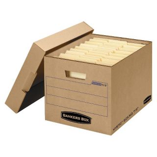 Bankers Box® Filing Storage Box with Locking Lid, Letter/Legal, Kraft