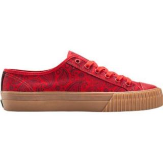 Mens PF Flyers Center Lo Paisley Red Canvas   Shopping