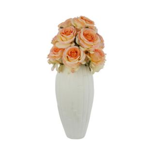 Sandrine Faux Floral Arrangement Roses in Vase