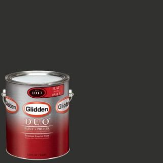 Glidden Team Colors 1 gal. #NFL 168C NFL Atlanta Falcons Black Flat Interior Paint and Primer NFL 168C F 01