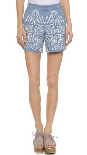 Sea Embroidered Shorts