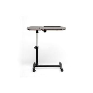 Baxton  Olsen Brown Wheeled Laptop Tray Table with Tilt Control