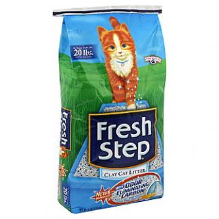 Fresh Step Clay Cat Litter, With Odor Eliminating Carbon, 14 lbs (6.35