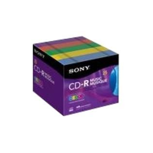 Sony CD R Blank Media, 25 pk. 80 Minutes with Slim Jewel Cases 1