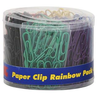 OIC Paper Clip, Rainbow Pack, 450 paper clips   Office Supplies   Tape