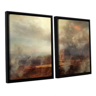 ArtWall Before The Rain by Philip Straub 2 Piece Floater Framed Canvas