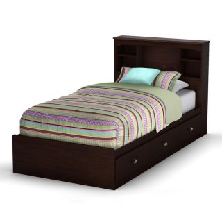 South Shore Furniture Willow Havana Twin Platform Bed with Storage