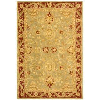 Safavieh Anatolia Light Green/Red 4 ft. x 6 ft. Area Rug AN548A 4