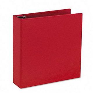 Avery Durable Binder with Slant Rings, 11 x 8 1/2, 2, Red