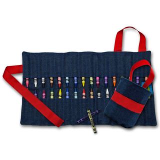 Doodlebugz Crayola Crayon Keeper in Denim / Red