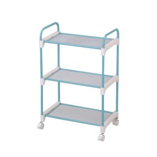 Stainless Steel Light Blue 3 tier Utility Cart   14892381  