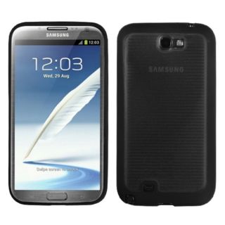 INSTEN Smoke/ Black Stripes Gummy Phone Case Cover for Samsung Galaxy