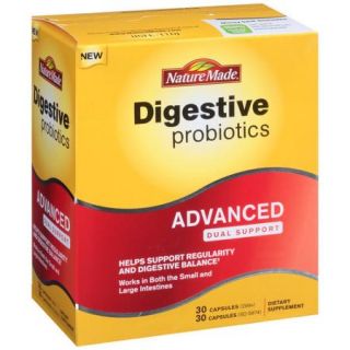 Nature Made Digestive Probiotics Advanced Dual Support Dietary Supplement, 60 count