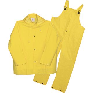 Boss 3-Pc. Yellow Rain Suit — 35mm, Size 2XL, Model# 3PR0300YJ  3 Piece Sets