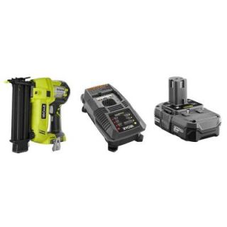 Ryobi 18 Volt Brad Nailer Kit with Battery and Charger ZRP854
