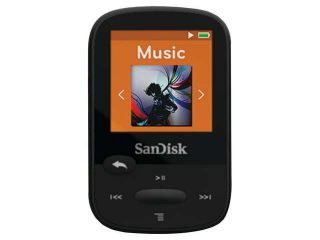 SANDISK SDMX24 008G A46K 8GB 1.44" Clip Sport  Player (Black)
