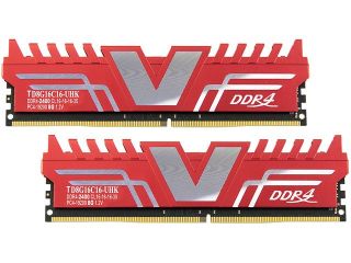V Color Standard Series 16GB (2 x 8GB) 288 Pin DDR4 SDRAM DDR4 2400 (PC4 19200) Desktop Memory Model TD8G16C16 UHK