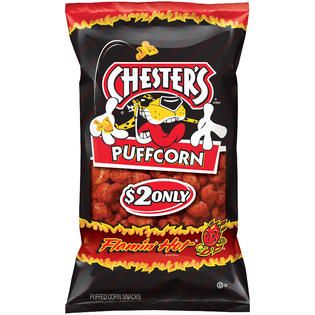 Chesters Puffcorn Flamin Hot $2 Only Puffcorn 4.5 OZ BAG