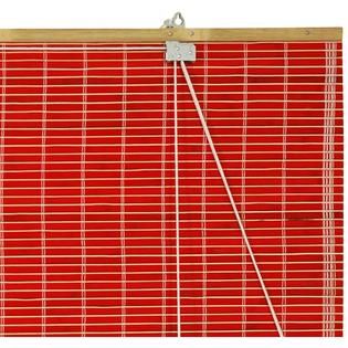 Oriental Furniture  Bamboo Roll Up Blinds   Red   (72 in. x 72 in.)