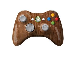XBOX 360 controller Wireless Glossy WTP 177 Teakwood Custom Painted  Without Mods