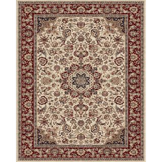 Delia Cream Red Area Rug (5 x 8)  ™ Shopping   Great