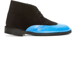 Sacai Black Brogue Detail Chukka Boots