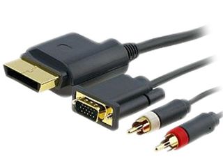INSTEN 6ft Premium VGA Cable w/ Digital Optical Audio Port for Microsoft Xbox 360 / Xbox 360 Slim to TV