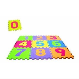 Edushape Edu Tiles   Numbers, 10 Piece Set Multi Colored
