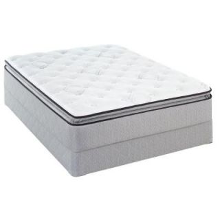 Sealy Paso Robles Full Size Plush Euro Pillow Top Low Profile Mattress Set 41879040