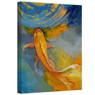 ArtWall 'Butterfly Koi' by Michael Creese Gallery Wrapped on Canvas