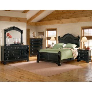 Bundle 56 American Woodcrafters Heirloom Panel Customizable Bedroom Set (7 Pieces)