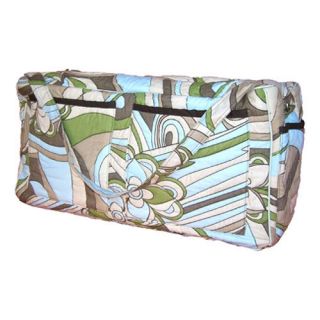 Bacati Retro Flowers Quilted Diaper Bag