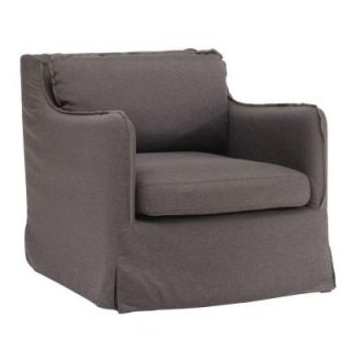 ZUO Pacific Heights Charcoal Gray Linen Arm Chair 98091